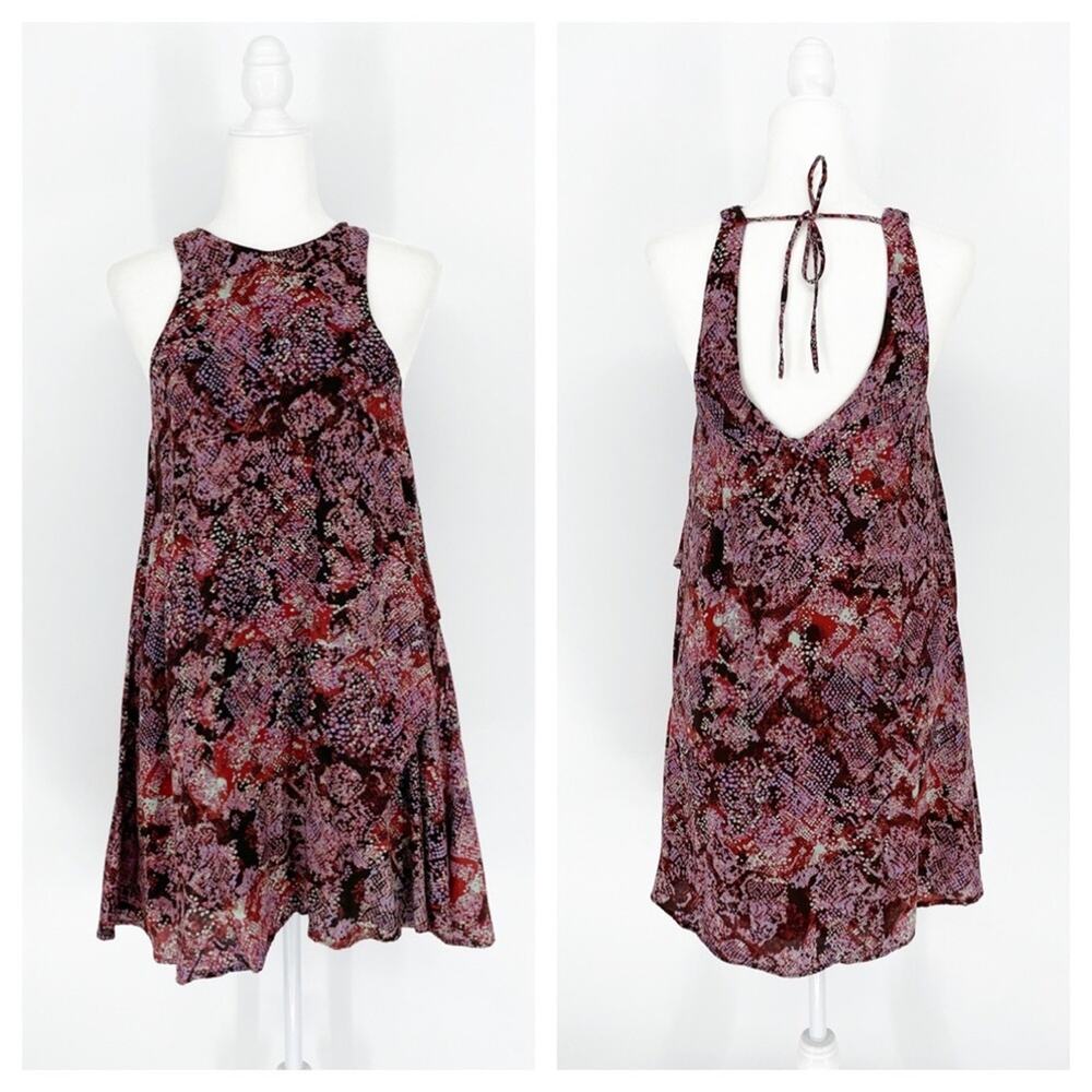 Urban Outfitters Snake Splatter Paint Print Mini Dress Size Small